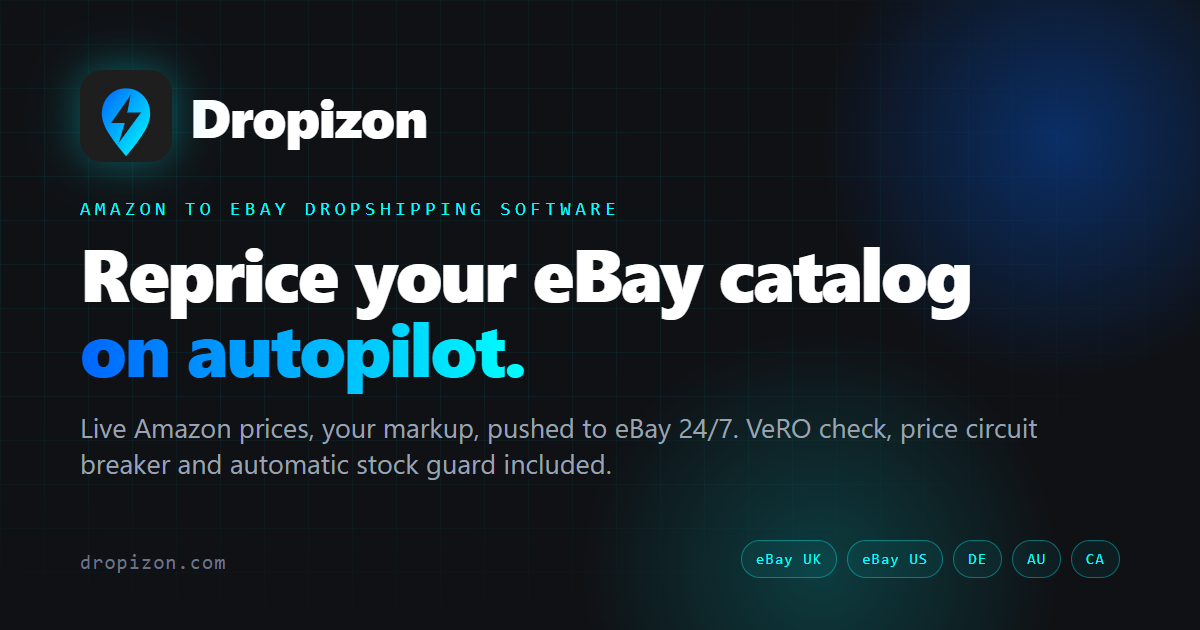 Price and Stock Tracker for eBay Sellers | Dropizon